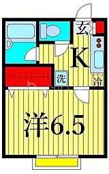 サニーコート北葛西3 1Kの間取図画像