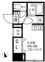 SKgarden葛西 ワンルームの間取図画像