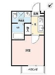 アットリラ行徳 1Kの間取図画像