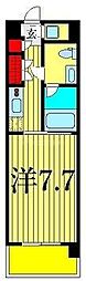 コンフォリア南砂町 1Kの間取図画像