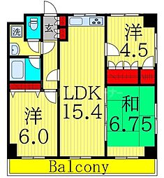 ヴィラコーヨー 3LDKの間取図画像