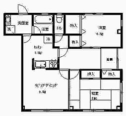 アモロッソ 2LDKの間取図画像