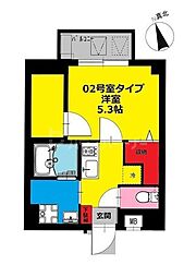 b'CASAforza南砂 1SKの間取図画像
