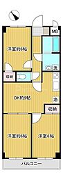 ジュエル葛西 3DKの間取図画像
