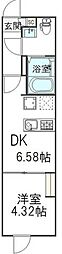 (仮)中葛西新築計画 1DKの間取図画像