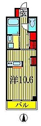 グランパール ワンルームの間取図画像