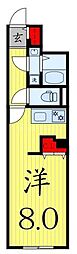 エスペランサ篠崎 1Kの間取図画像