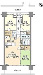 プラウドシティ船堀 2SLDKの間取図画像