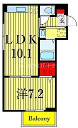 ボノククナ 1LDKの間取図画像