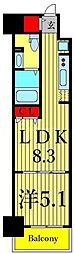 TECGreenResidence 1LDKの間取図画像