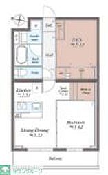 ＳＹＭＰＨＯＮＹ　ＰＡＲＫ 4階1SLDKの間取り