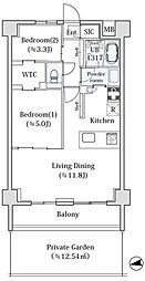 ｌｅ　Ｓｕｄ　α 2階2LDKの間取り