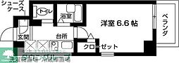 RESIDIA中野富士見台 1Kの間取図画像