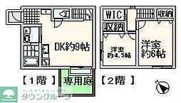 ウイスタリアフォレストサウス 2DKの間取図画像
