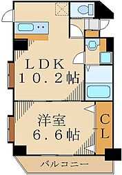 ロイヤルガーデン哲学堂 1LDKの間取図画像