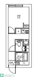 CITY WALK永福町 1Kの間取図画像