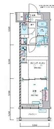 ジェノヴィア練馬春日町スカイガーデン 1DKの間取図画像