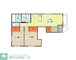 フレイグラント南荻窪 2LDKの間取図画像