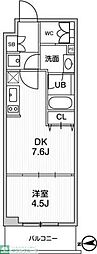 ALTERNA中野 1DKの間取図画像