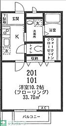 ベルメゾン吉祥寺 1Kの間取図画像