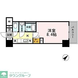 JPnoie早稲田 1Kの間取図画像