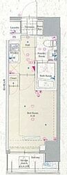 グラントゥルース練馬3 1Kの間取図画像
