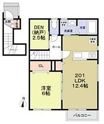 フォレストコートA 1SLDKの間取図画像