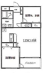 アーバンレジデンス 2LDKの間取図画像