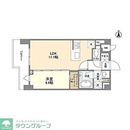 コンフォリア桜上水 1LDKの間取図画像
