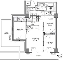 ソライエアイル練馬北町 3LDKの間取図画像