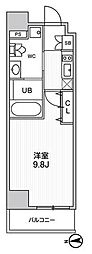 ALTERNA中野 1Kの間取図画像