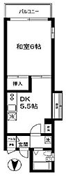 日立高円寺ビル 1DKの間取図画像
