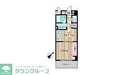 フォーチュンプレイス 1DKの間取図画像