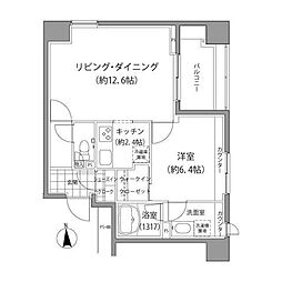 エーデル練馬 1LDKの間取図画像