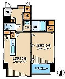 HF東中野レジデンス 1LDKの間取図画像