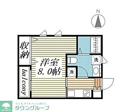 ルーブル吉祥寺南 1Kの間取図画像