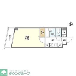 ラクラス荻窪 1Kの間取図画像