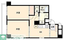 日神パレステージ東長崎 2DKの間取図画像