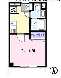 ambiente 1Kの間取図画像