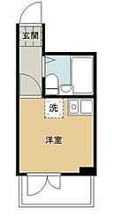 イル春日町 ワンルームの間取図画像