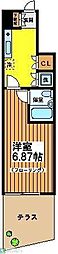 モダンフォルム永福 ワンルームの間取図画像