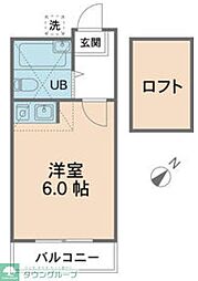 コーポ久我山 ワンルームの間取図画像