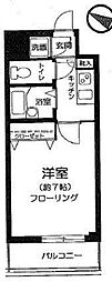 菱和パレス笹塚 1Kの間取図画像