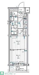 PREMIUMCUBE中野 2Kの間取図画像