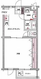 グラントレゾール明大前 1DKの間取図画像