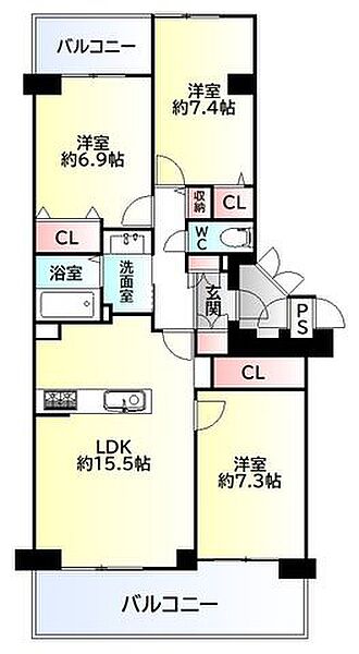 間取りを拡大表示