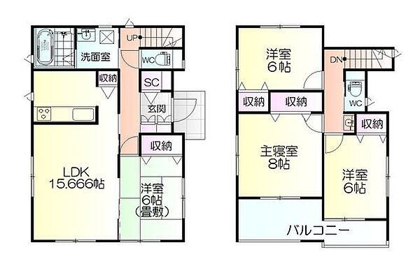 間取りを拡大表示