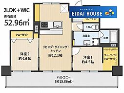 チサンマンション支倉 2LDKの間取図画像