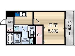 Satsuma-7 1階1Kの間取り