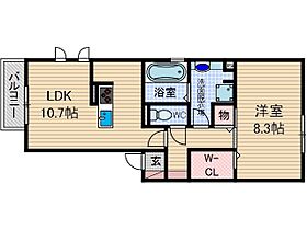 Page One 201号室 ｜ 大阪府茨木市十日市町（賃貸アパート1LDK・2階・49.21㎡） その2